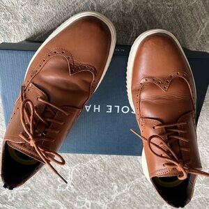 Cole Haan Men's Tan Leather Oxfords